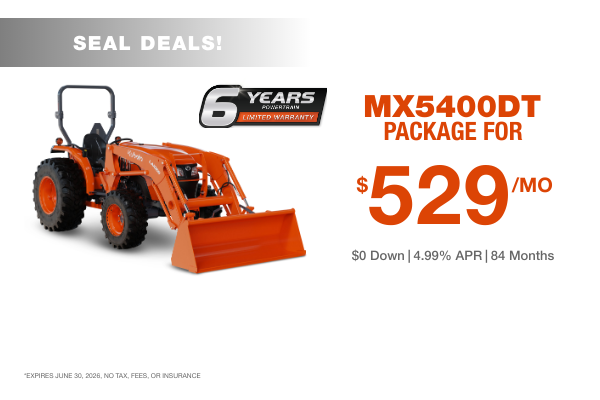 MX5400DT Tractor Package - Seal Tractor Company